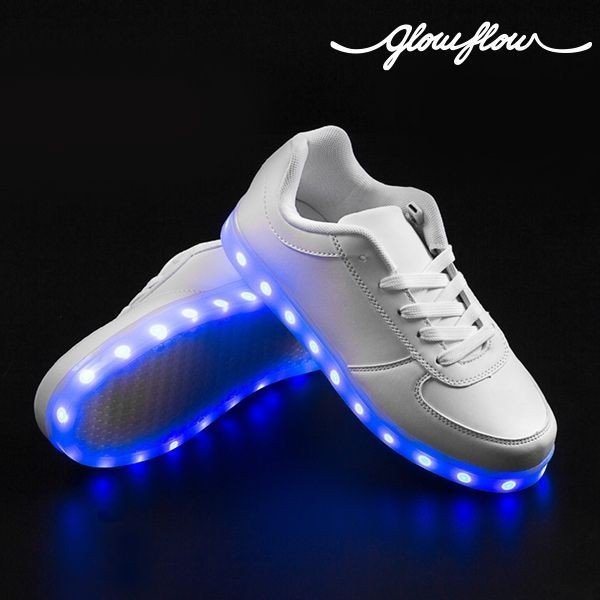 Bílé LED tenisky InnovaGoods GlowFlow Trainers, velikost 40-image-3