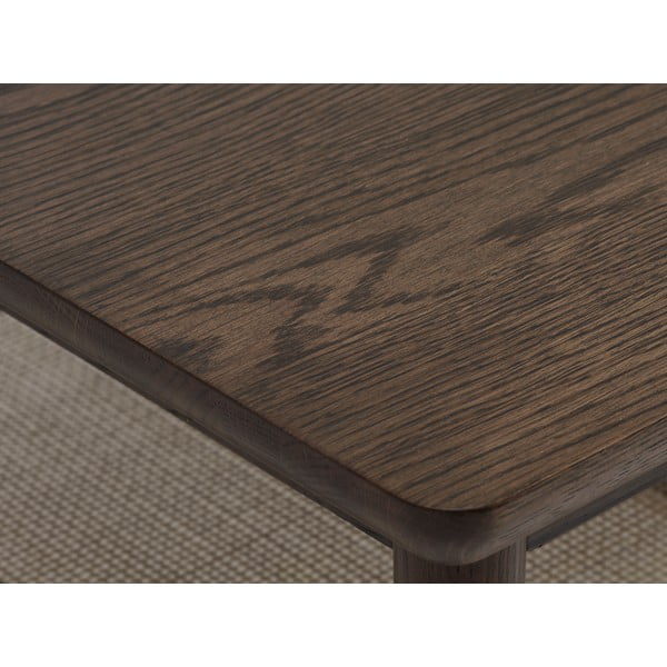 Hnědý konferenční stolek s deskou v dubovém dekoru 60x120 cm Barrali – Unique Furniture-image-2