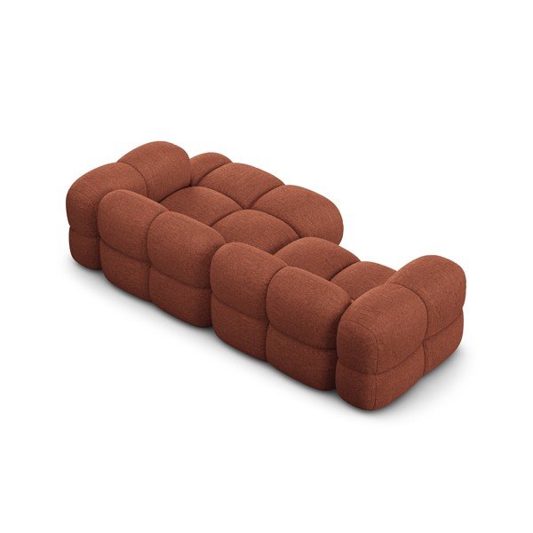 Rohová pohovka v cihlové barvě (pravý roh/s lenoškou) Loretto – Cosmopolitan Design-image-4