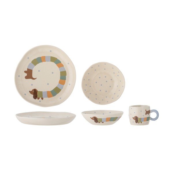 Kameninová dětská jídelní sada 3 ks Charlie – Bloomingville Mini-image-2