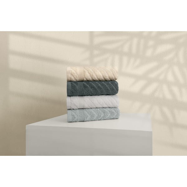 Žluto-šedé froté bavlněné ručníky v sadě 4 ks 50x90 cm – Foutastic-image-1