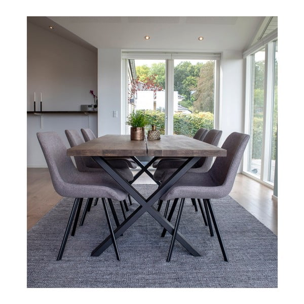 Jídelní stůl z dubového dřeva House Nordic Montpellier Smoked Oiled Oak, 200 x 95 cm-image-1