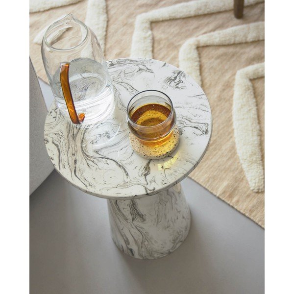 Šedý odkládací stolek Kave Home Kesbury, výška 46 cm-image-1