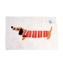 Červeno-bílá koupelnová předložka 83x52,5 cm Sausage Dog – Rex London