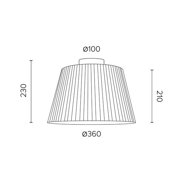 Krémové stropní svítidlo Sotto Luce KAMI CP, ⌀ 36 cm-image-1