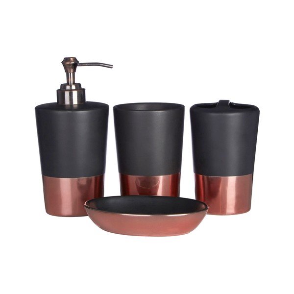 Černý kelímek na zubní kartáčky Premier Housewares Alpha-image-1