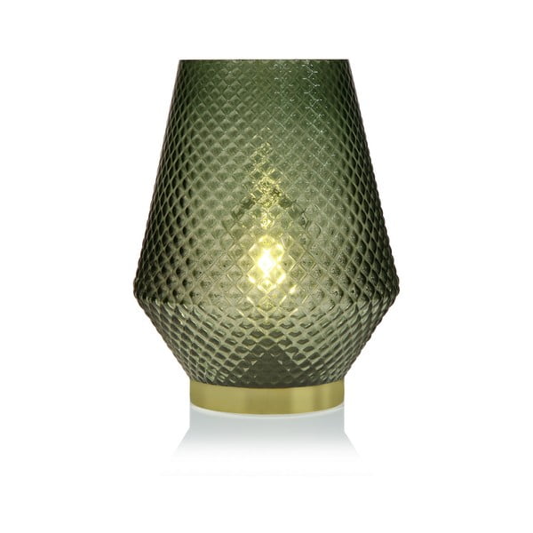 Zelená skleněná olejová LED lampa Versa Relax, ⌀ 21 cm