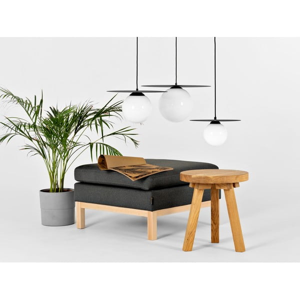 Černé závěsné svítidlo se skleněným stínidlem ø 40 cm Skiva Ball – CustomForm-image-2