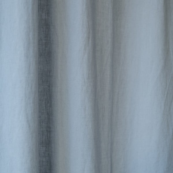 Šedý lněný závěs s tunýlkem Linen Tales Night Time, 250 x 140 cm-image-1