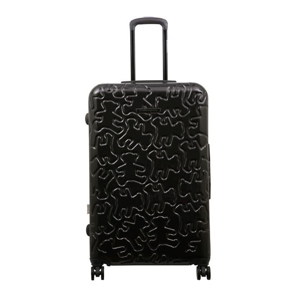 Tmavě šedý cestovní kufr LULU CASTAGNETTE George, 107 l