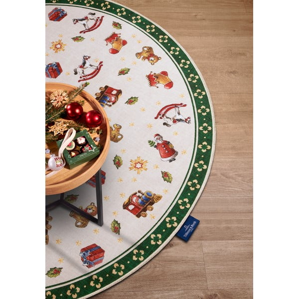 Zelený kulatý koberec s vánočním motivem ø 150 cm Green Christmas – Villeroy&Boch-image-3