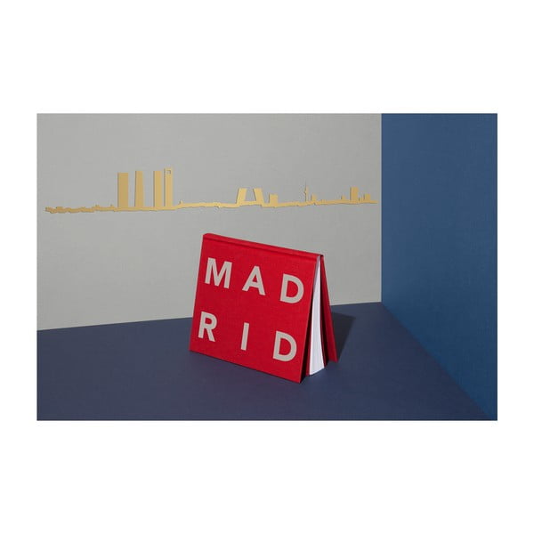 Pozlacená nástěnná dekorace se siluetou města The Line Madrid
