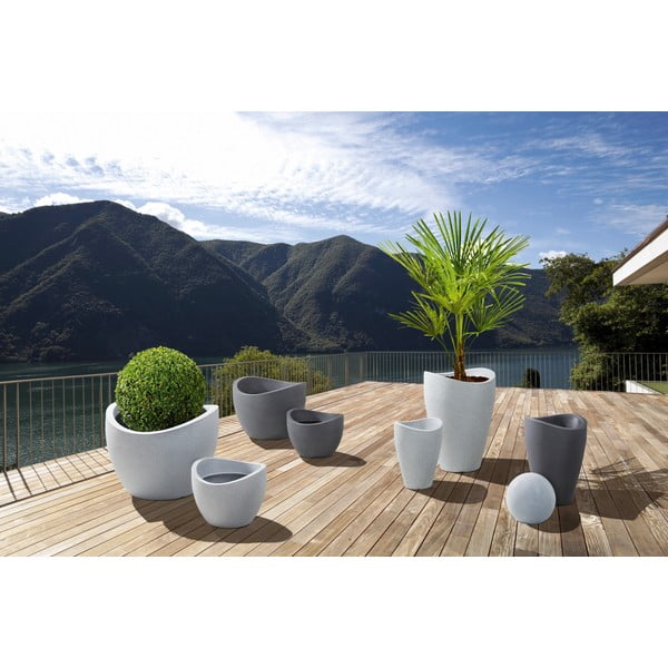 Venkovní květináč Living 30 cm, růžový-image-1