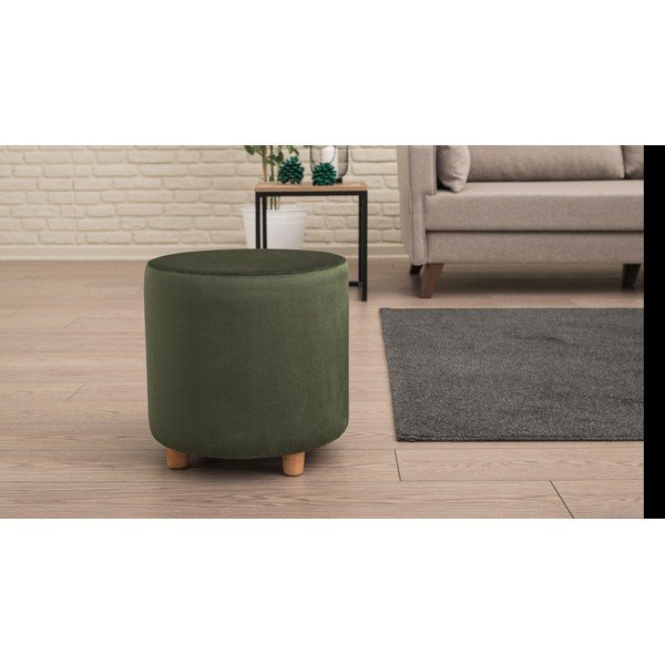 Tmavě zelený taburet Begon  – Balcab Home-image-2