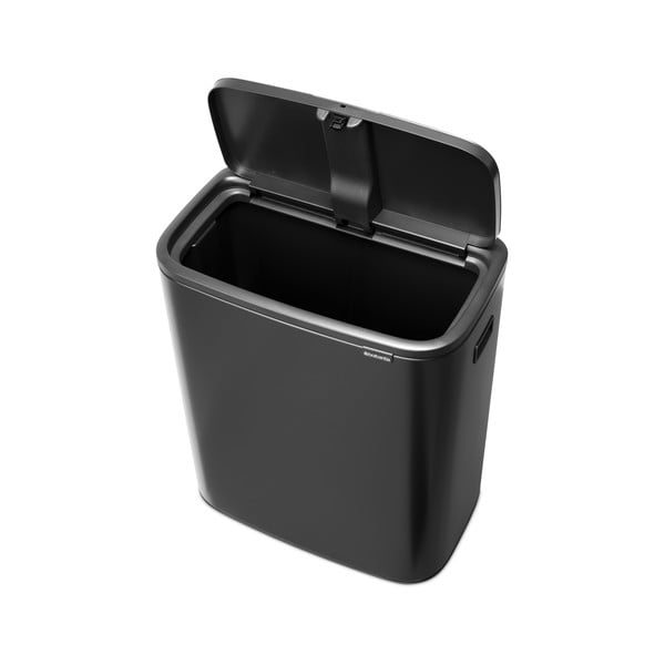 Tmavě šedý dotykový ocelový odpadkový koš 60 l Bo Touch Bin – Brabantia