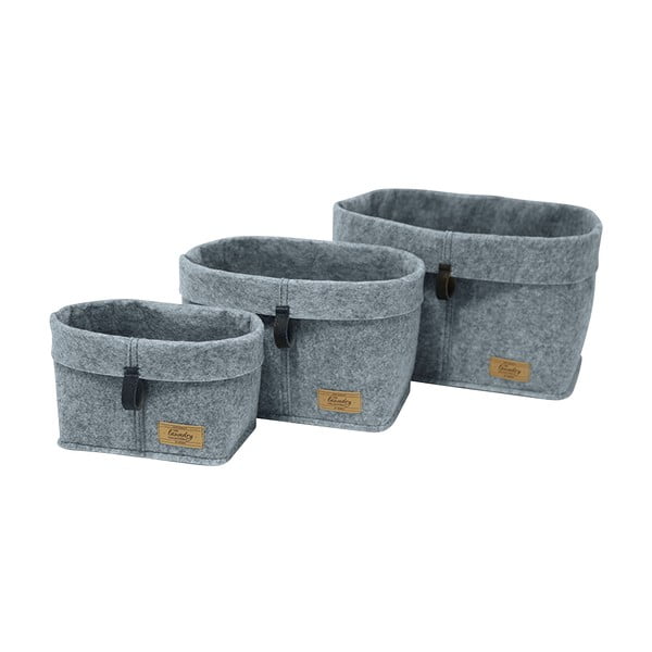 Šedý textilní organizér Wenko Felt, 18 x 12 cm-image-4
