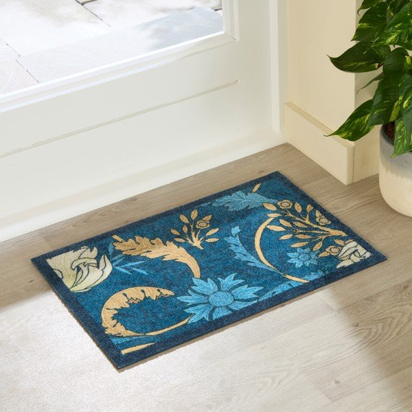 Rohožka 40x60 cm William Morris Blue – Artsy Doormats-image-1