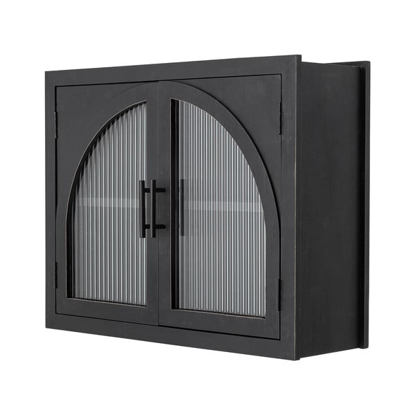 Černá závěsná vitrína z jedlového dřeva 62x49x23 cm Lario – Bloomingville-image-2