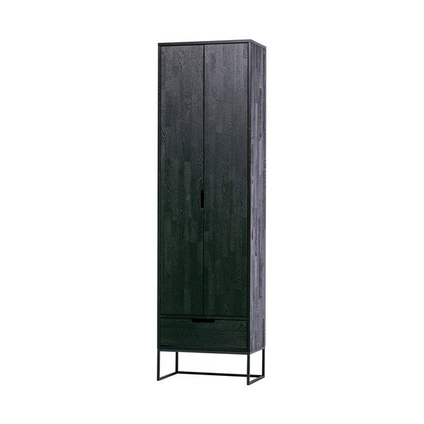 Černá skříň z jasanového dřeva 60x210x36 cm Silas – WOOOD-image-3