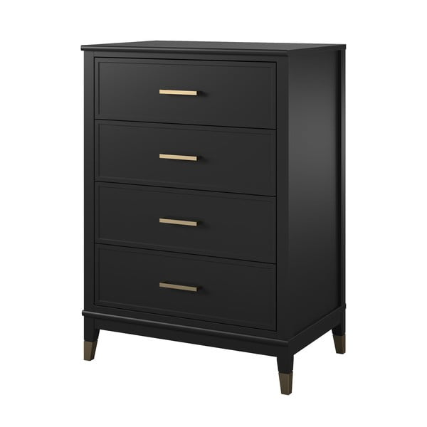 Černá komoda CosmoLiving by Cosmopolitan Westerleigh, 75 x 106 cm-image-2