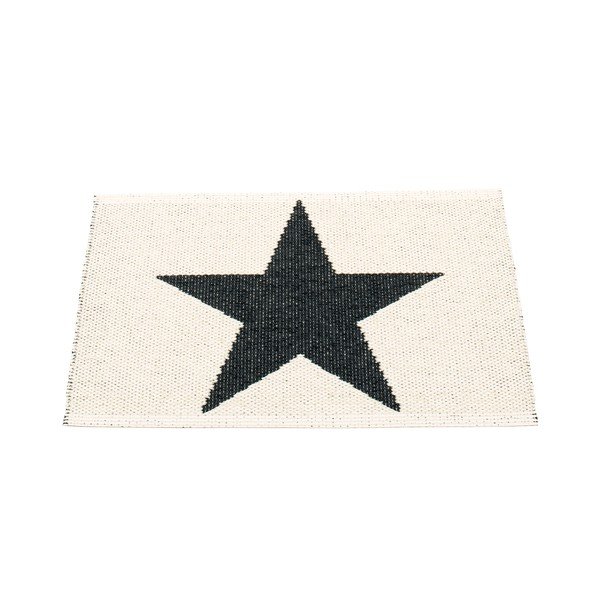 Černo-bílý vnitřní a venkovní koberec 70x50 cm Viggo Black – Pappelina-image-1