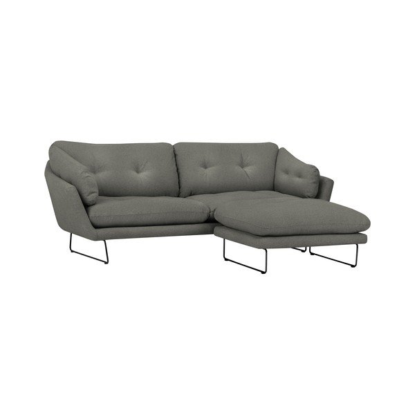 Set šedozelené pohovky a sedacího pufu Windsor & Co Sofas Comet-image-1