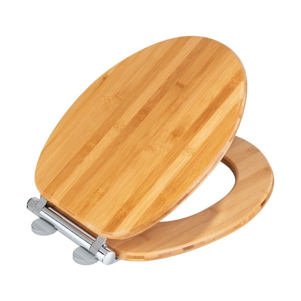 Dřevěné záchodové prkénko se snadným zavíráním Wenko Bambusa, 35 x 41 cm-image-2