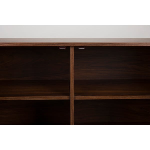 Hnědá komoda v dekoru ořechu 110x74x40 cm Stripes – White Label-image-3