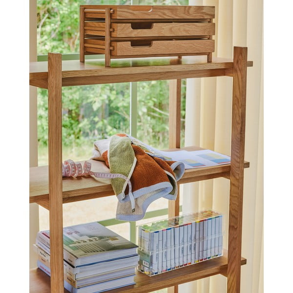 Hnědá froté bavlněná osuška 70x140 cm Block – Hübsch-image-4