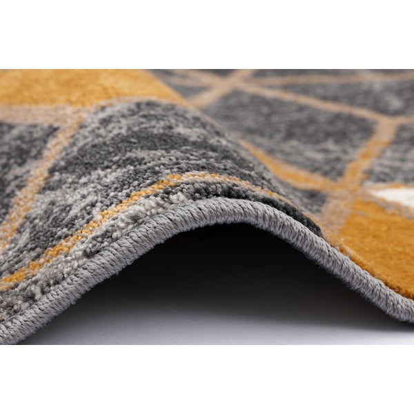 Koberec v okrově žluté a šedé barvě 200x280 cm Soft – FD-image-2