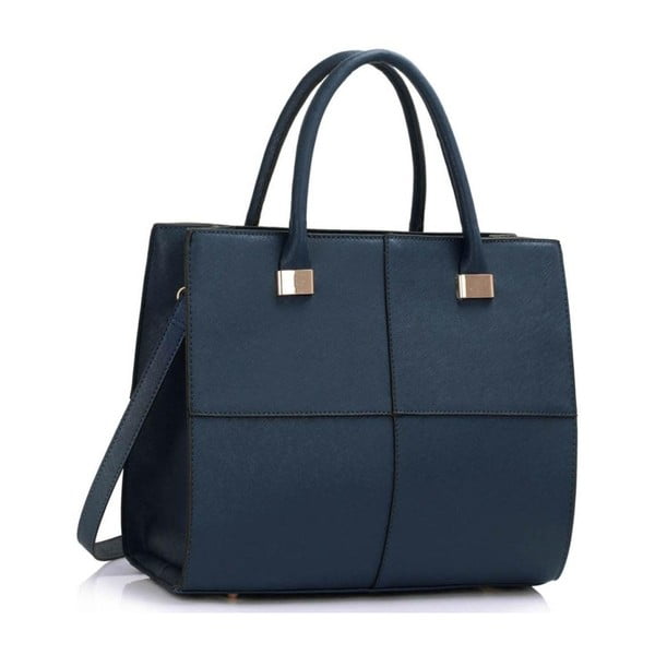 Tmavě modrá kabelka z eko kůže L&S Bags Squadro