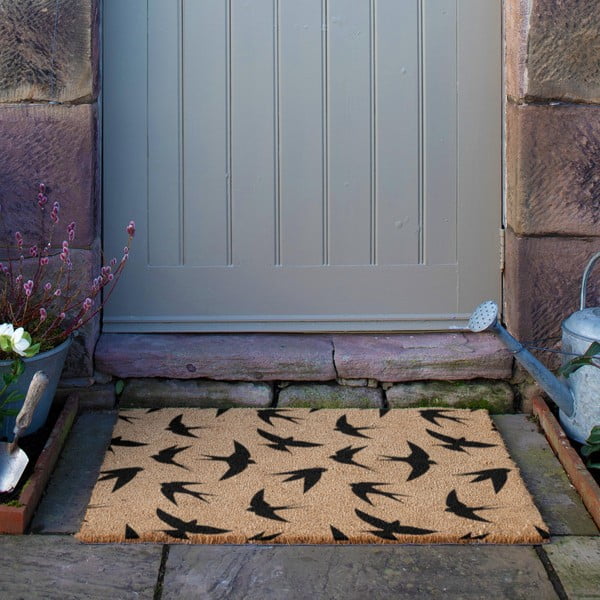 Rohožka z kokosového vlákna 40x60 cm Swallows – Artsy Doormats-image-3