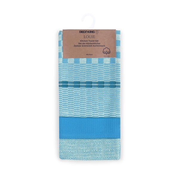 Bavlněné utěrky v sadě 3 ks 50x70 cm Louie – DecoKing-image-2