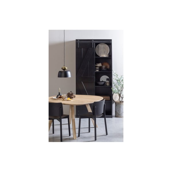 Černé závěsné svítidlo s kovovým stínidlem ø 31 cm Linne – WOOOD-image-1