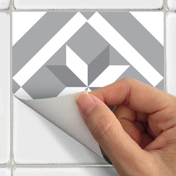 Sada 24 nástěnných samolepek Ambiance Wall Decal Cement Tiles Azulejos Micalina, 15 x 15 cm-image-3