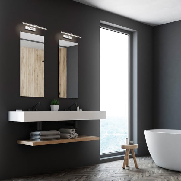 LED nástěnné svítidlo ve stříbrné barvě Baabe – Fischer & Honsel-image-2