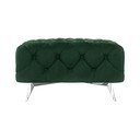 Tmavě zelená sametová podnožka Chelsea – Ropez