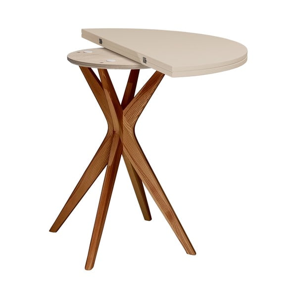 Kulatý rozkládací jídelní stůl 45x90 cm Jubi – Ragaba-image-3