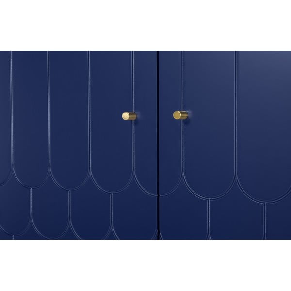 Tmavě modrá šatní skříň 80x190 cm Lia - Woodman-image-1