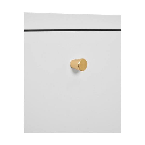 Bílý kovový noční stolek Dalby – House Nordic-image-4