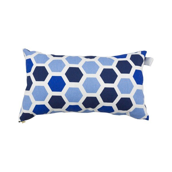 Sada 2 polštářů s výplní Karup Deco Cushion Ocean Geometry/Navy, 45  x  25  cm-image-1