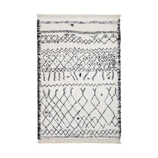 Bílý/černý koberec 170x120 cm Boho - Think Rugs