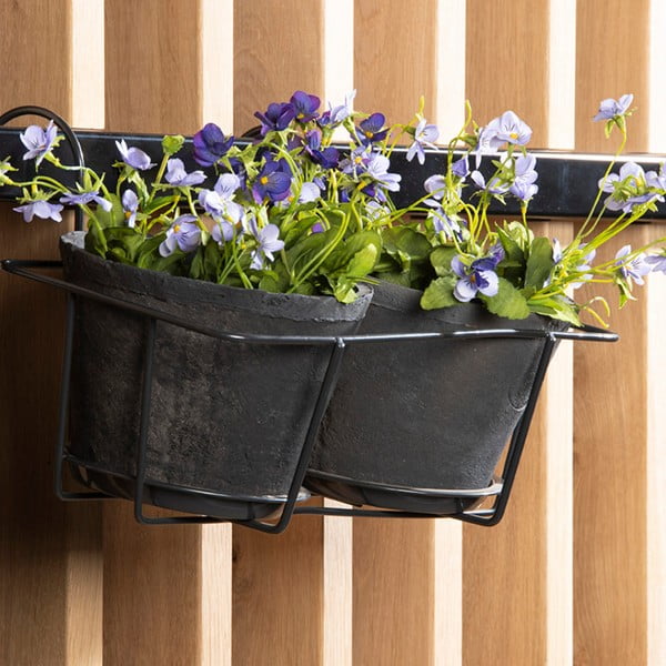 Kovový držák na květináč Duo – Esschert Design-image-2