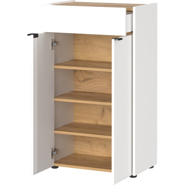 Bílá vysoká koupelnová skříňka 60x98 cm Forano – Germania-image-2