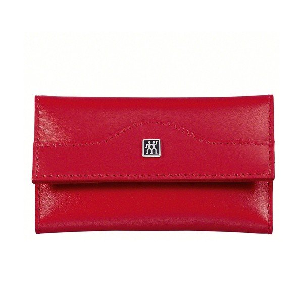 Manikúra v červeném koženém pouzdře, 3 ks-image-1