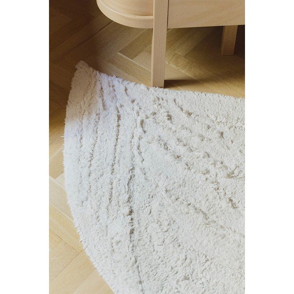 Krémový pratelný/ručně tkaný bavlněný dětský koberec 100x120 cm Swan – Lorena Canals-image-2