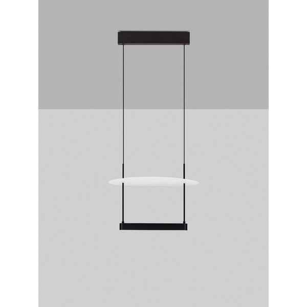 Bílé/matně černé hliníkové LED stmívatelné závěsné svítidlo ø 40 cm Diona – Nova Luce-image-4