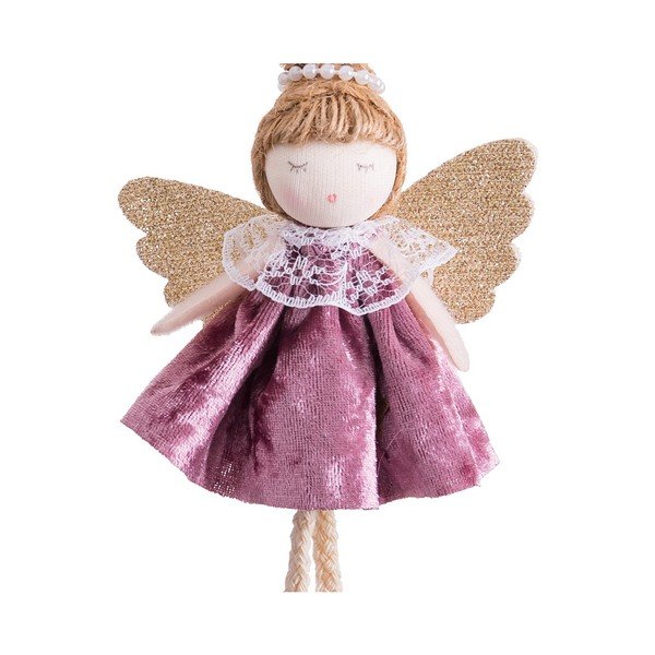 Textilní vánoční ozdoba 14 cm Angel – Casa Selección-image-1