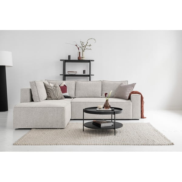 Krémová rozkládací rohová pohovka (levý roh) Brave Dave – Miuform-image-1