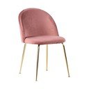 Sada 2 růžových jídelních židlí House Nordic Geneve